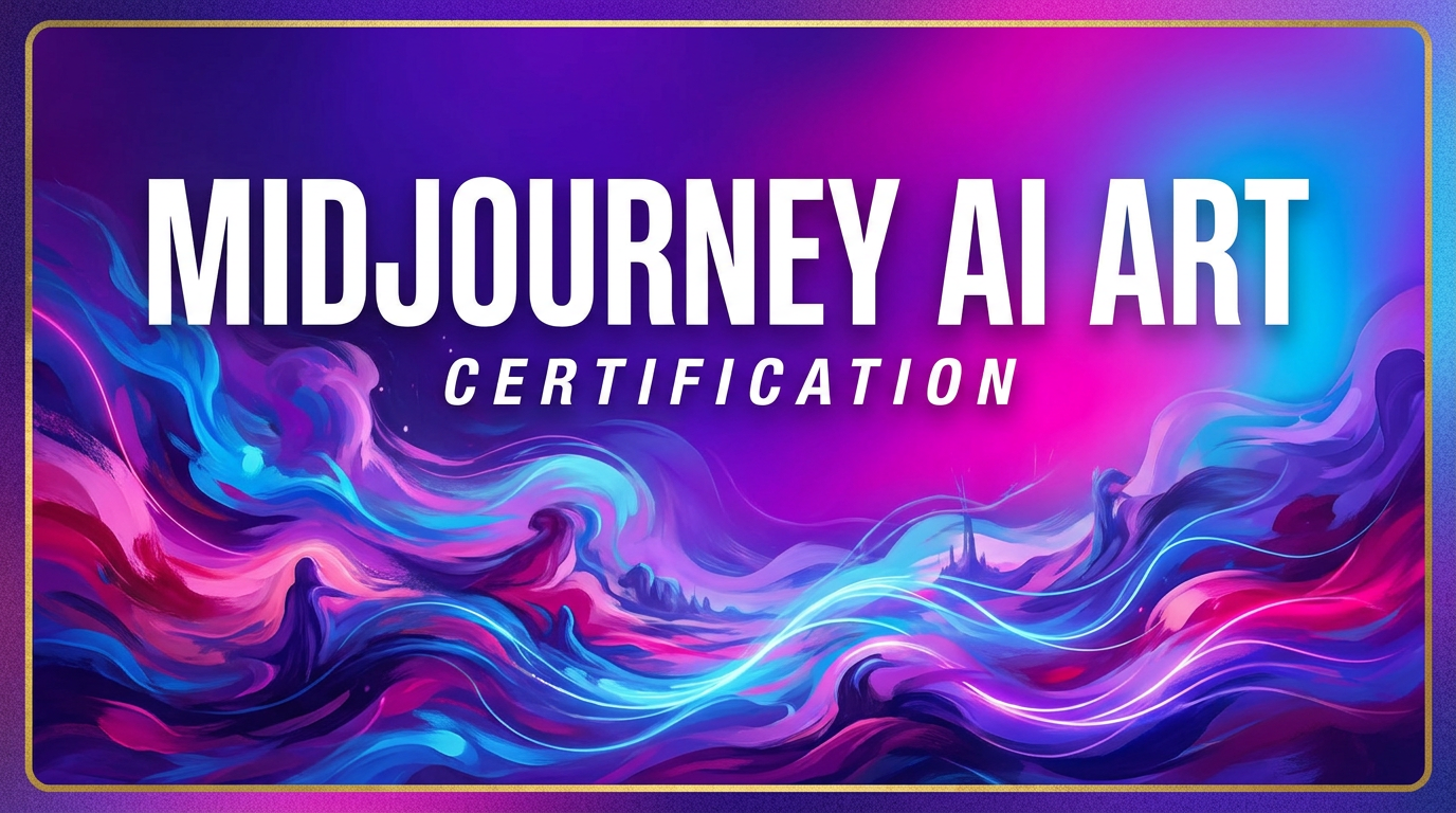 Midjourney AI Art certification thumbnail